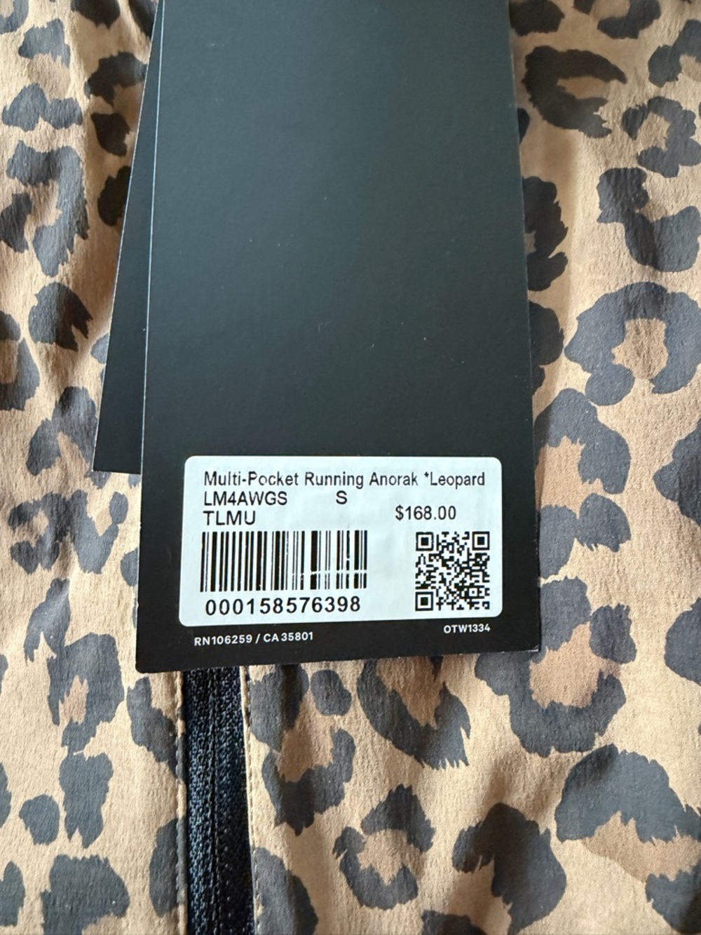 Lululemon Multi-Pocket Running Anorak Leopard NWT XS and S - Picture 11 of 13